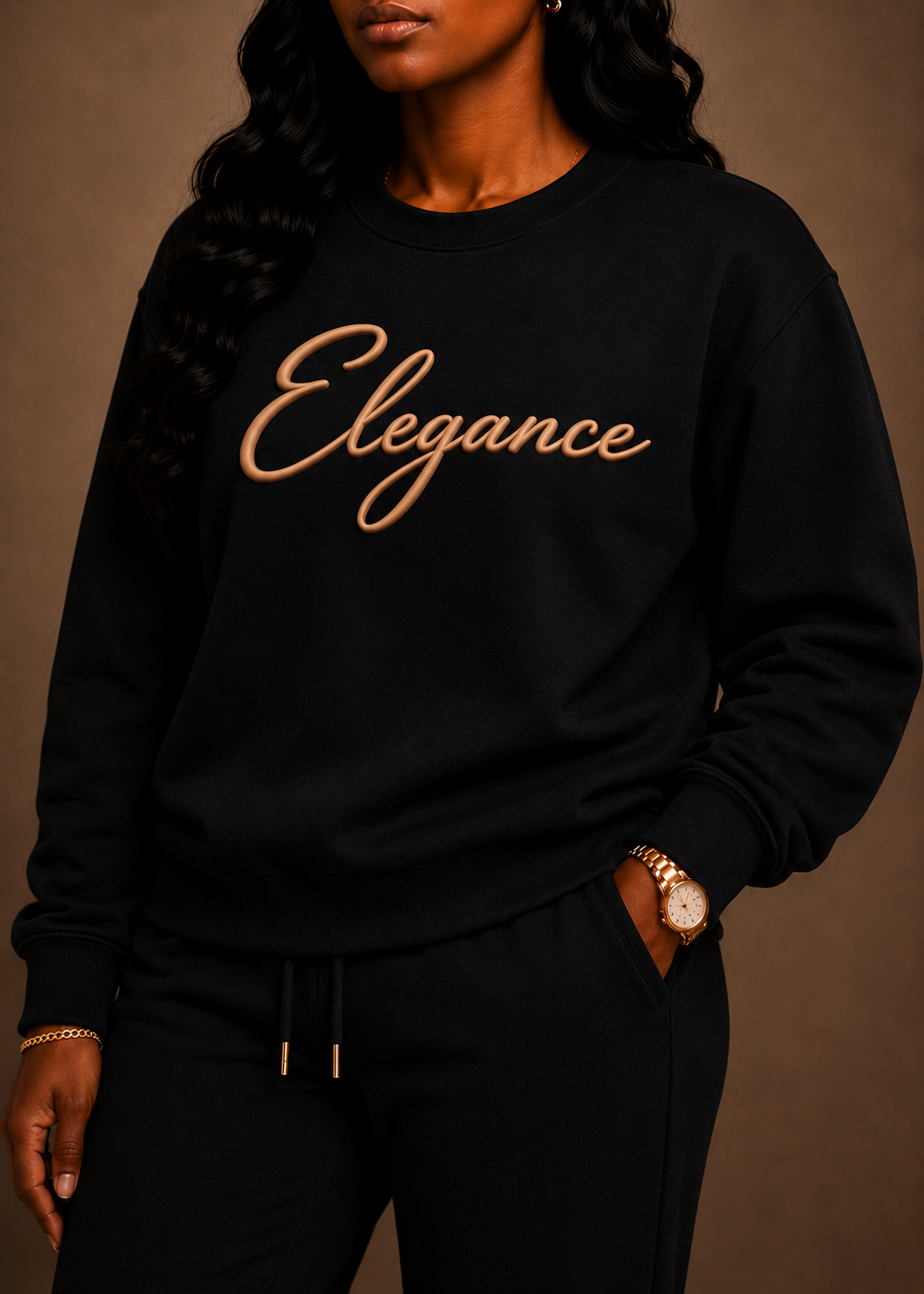 The Luxe Script Crewneck