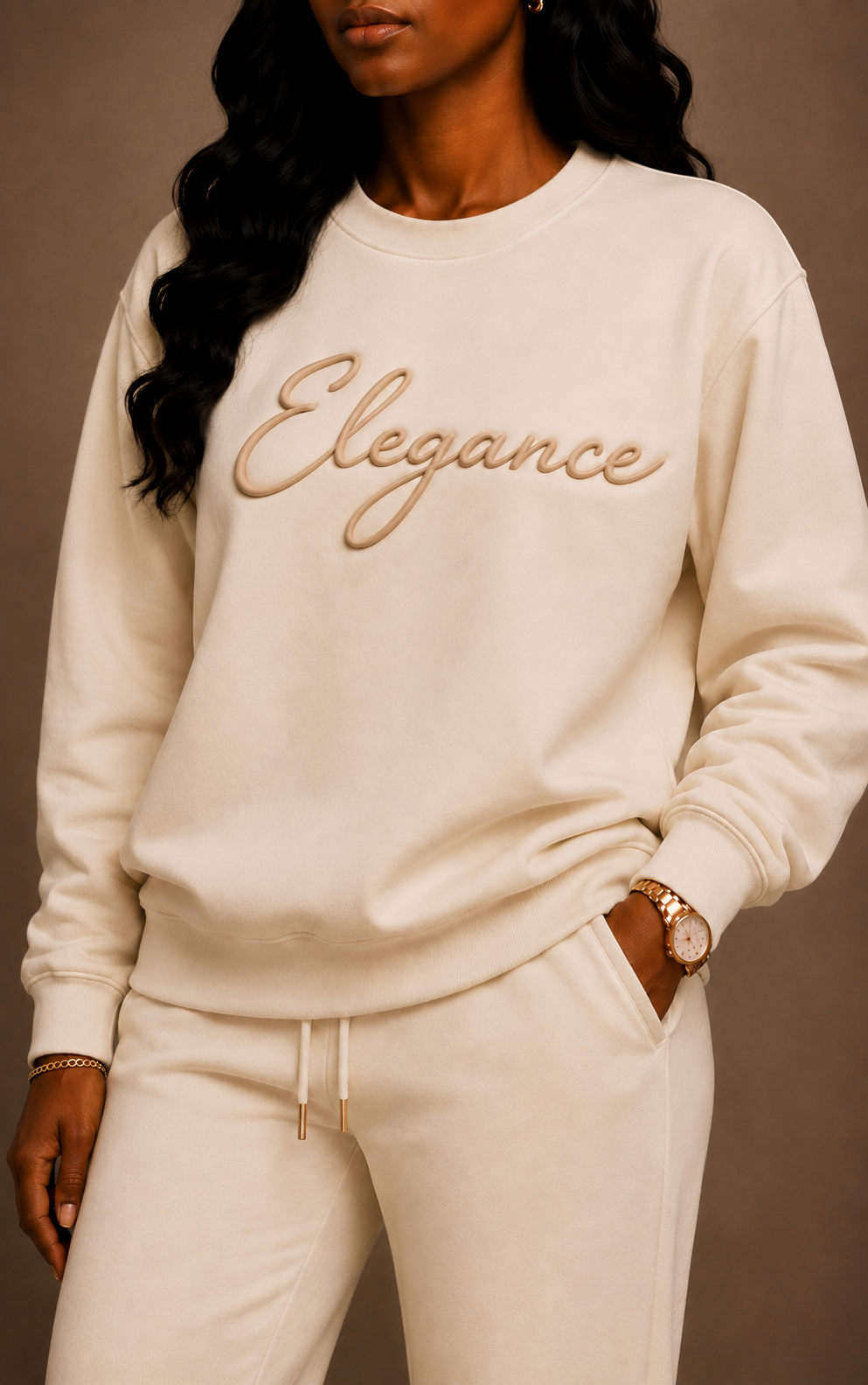 The Luxe Script Crewneck