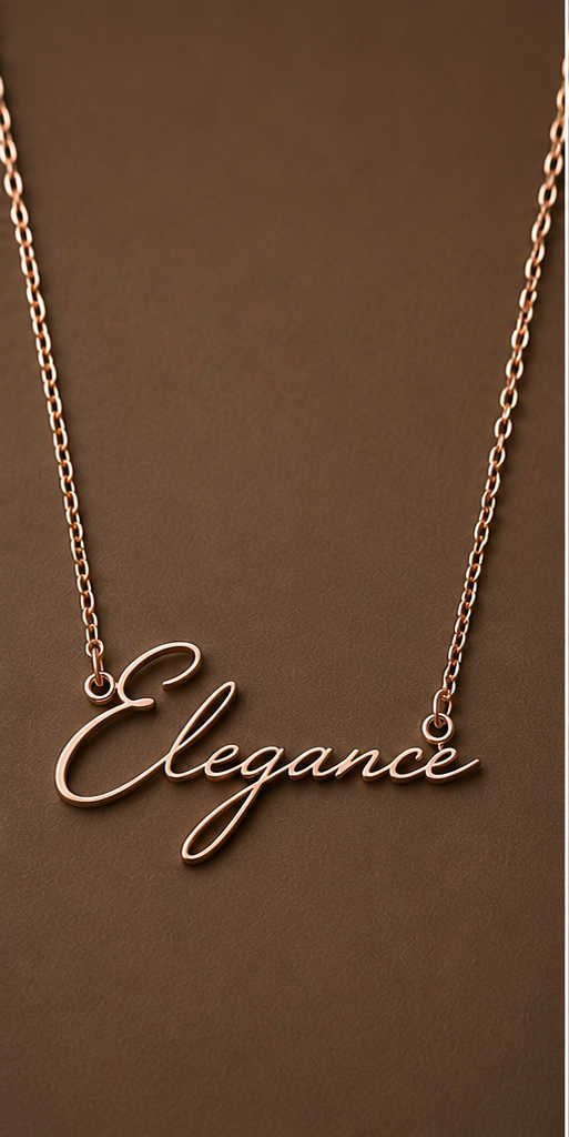 The Luxe Scripted Necklace