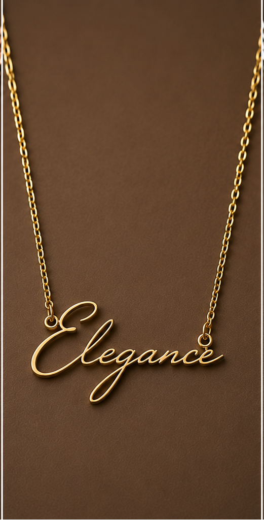 The Luxe Scripted Necklace