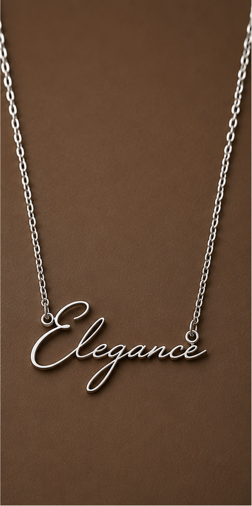 The Luxe Scripted Necklace